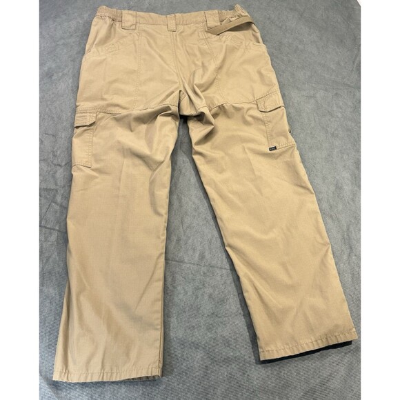 5.11 Tactical Stryke Pants Men 40x32 Brown Khaki Cargo Ripstop Utility Elastic - Picture 2 of 16